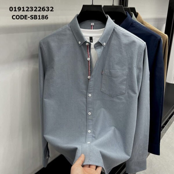 Ash color premium full sleeve shirt for men's SB-186