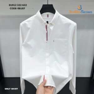 White color premium shirt for men's SB-187