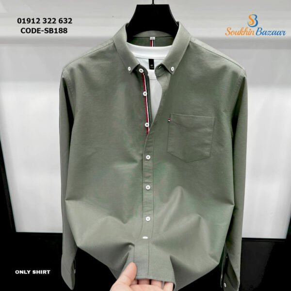 Light Olive Green premium quality shirt for men's SB-188