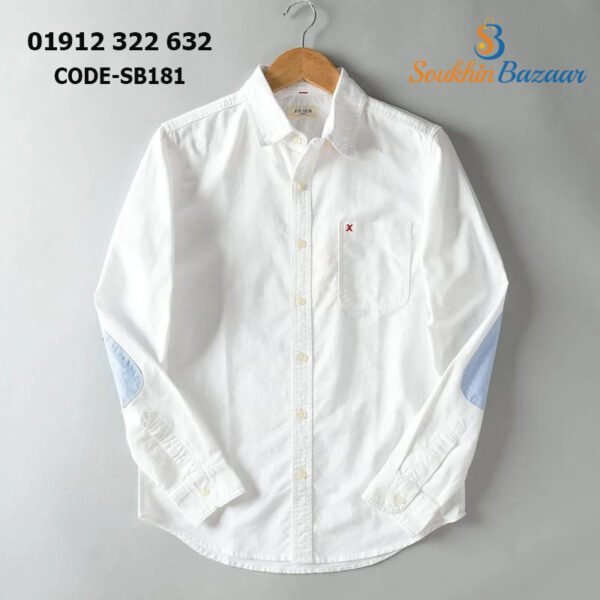 White color full sleeve shirt -SB181