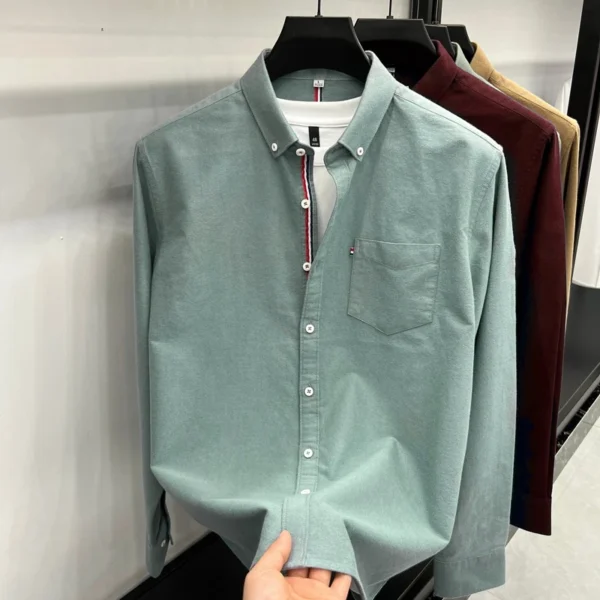 Mint Color Premium Full Sleeve Shirt For Men's SB-191 - Image 2