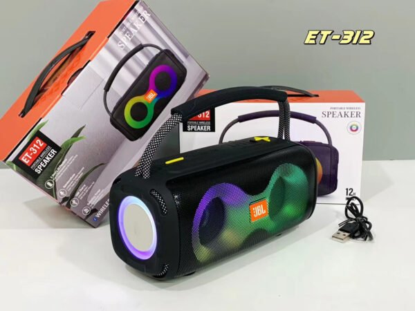 JBL-312 LED Bluetooth Speaker with FM Radio - Image 3