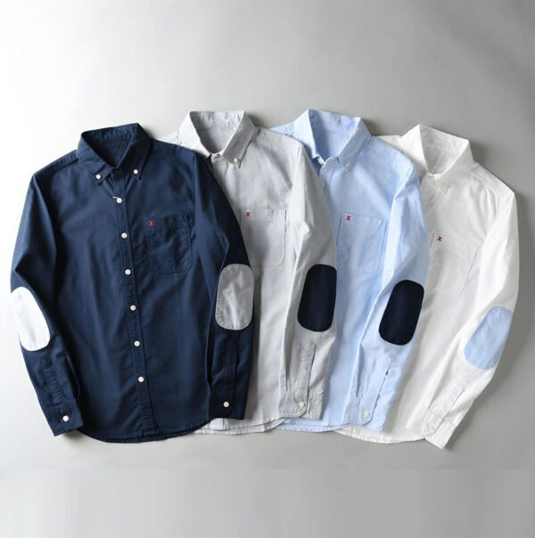 Sky blue color Oxford cotton full sleeve shirt SB182 - Image 2