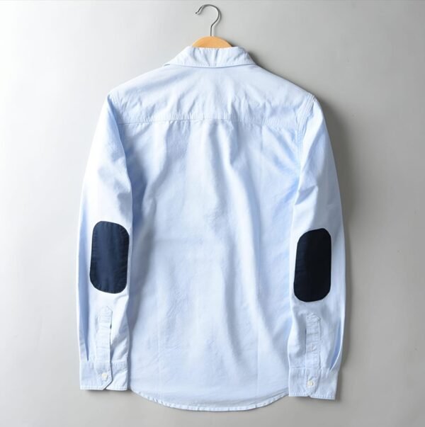 Sky blue color Oxford cotton full sleeve shirt SB182 - Image 3