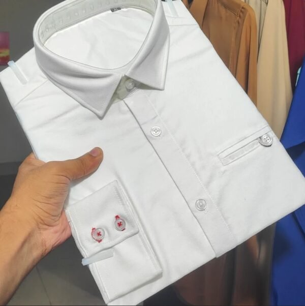 White color premium shirt for men SB148 - Image 3