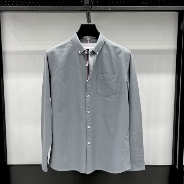 Ash color premium full sleeve shirt for men's SB-186 - Image 2