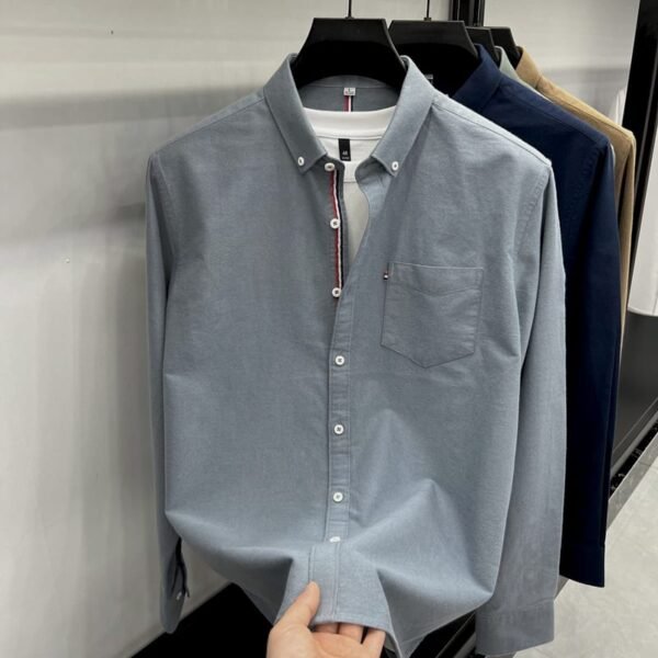 Ash color premium full sleeve shirt for men's SB-186 - Image 4