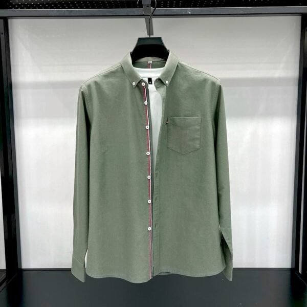 Light Olive Green premium quality shirt for men's SB-188 - Image 2
