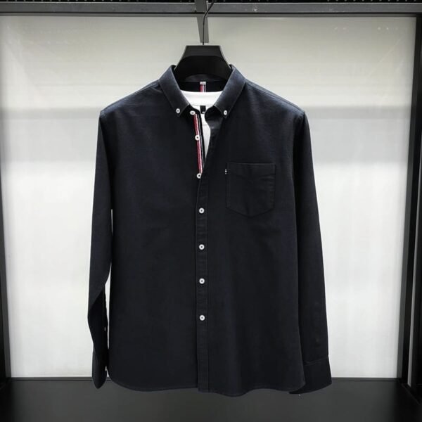 Black color premium shirt for men's SB-190 - Image 4