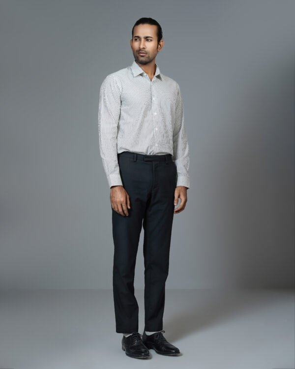 Men’s 100% Cotton Slim Fit Pin stripes Business Shirt – SB218 - Image 2