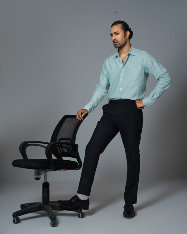 Men’s 100% Cotton Slim Fit stripes Business Shirt – SB216 - Image 2