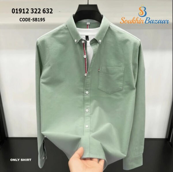 Light Mint green color premium shirt for men's SB195