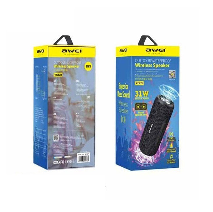 Awei Y669 31W Waterproof Portable Bluetooth Speaker - Image 3